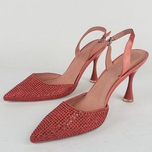 Jeffrey Campbell Women's Rose Combo Zivote Rhinestone Slingback Pumps Size 9